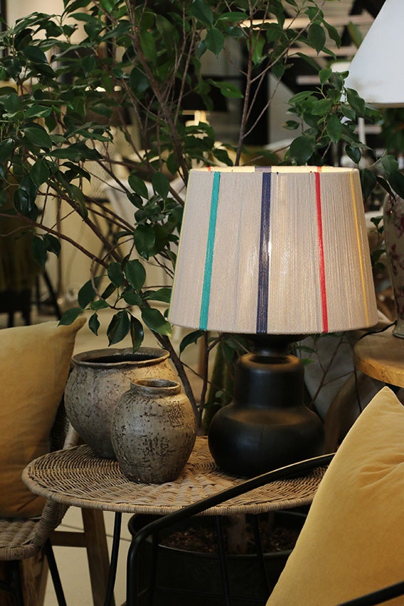 BLACK JAVA WOODEN URN LAMPBASE