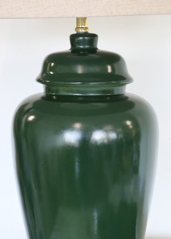 Verde Crackled Lamp Base