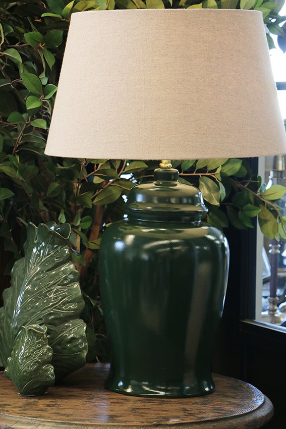 Verde Crackled Lamp Base