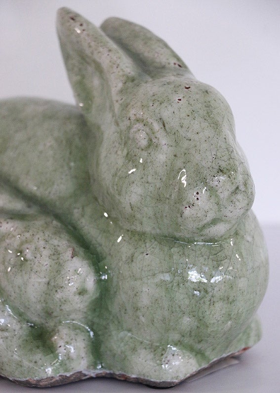 Rabbits in Moss Green