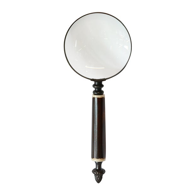 Magnifying Glass With Bone Handle & Acorn