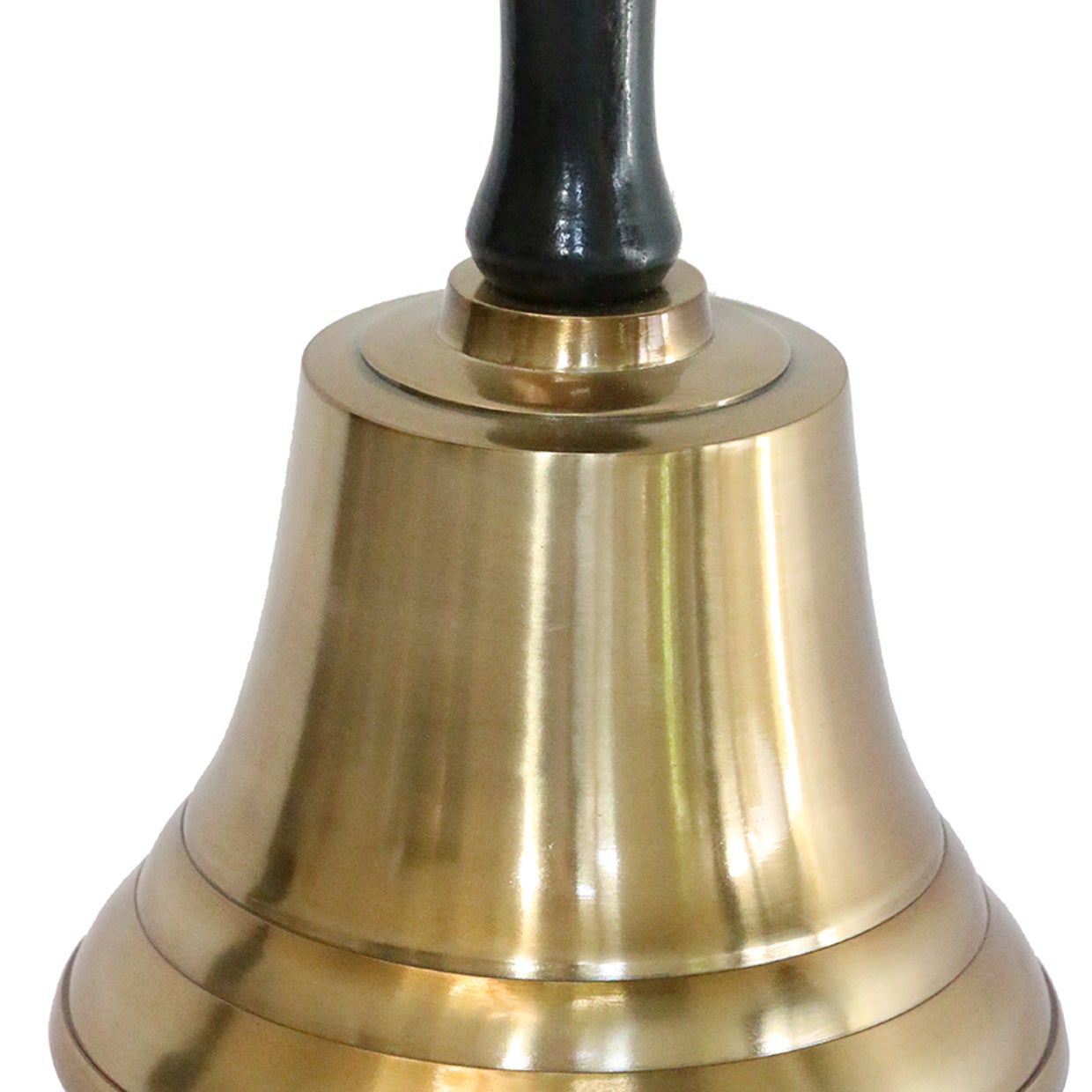 Bell in Brass Finish with Wooden Handle