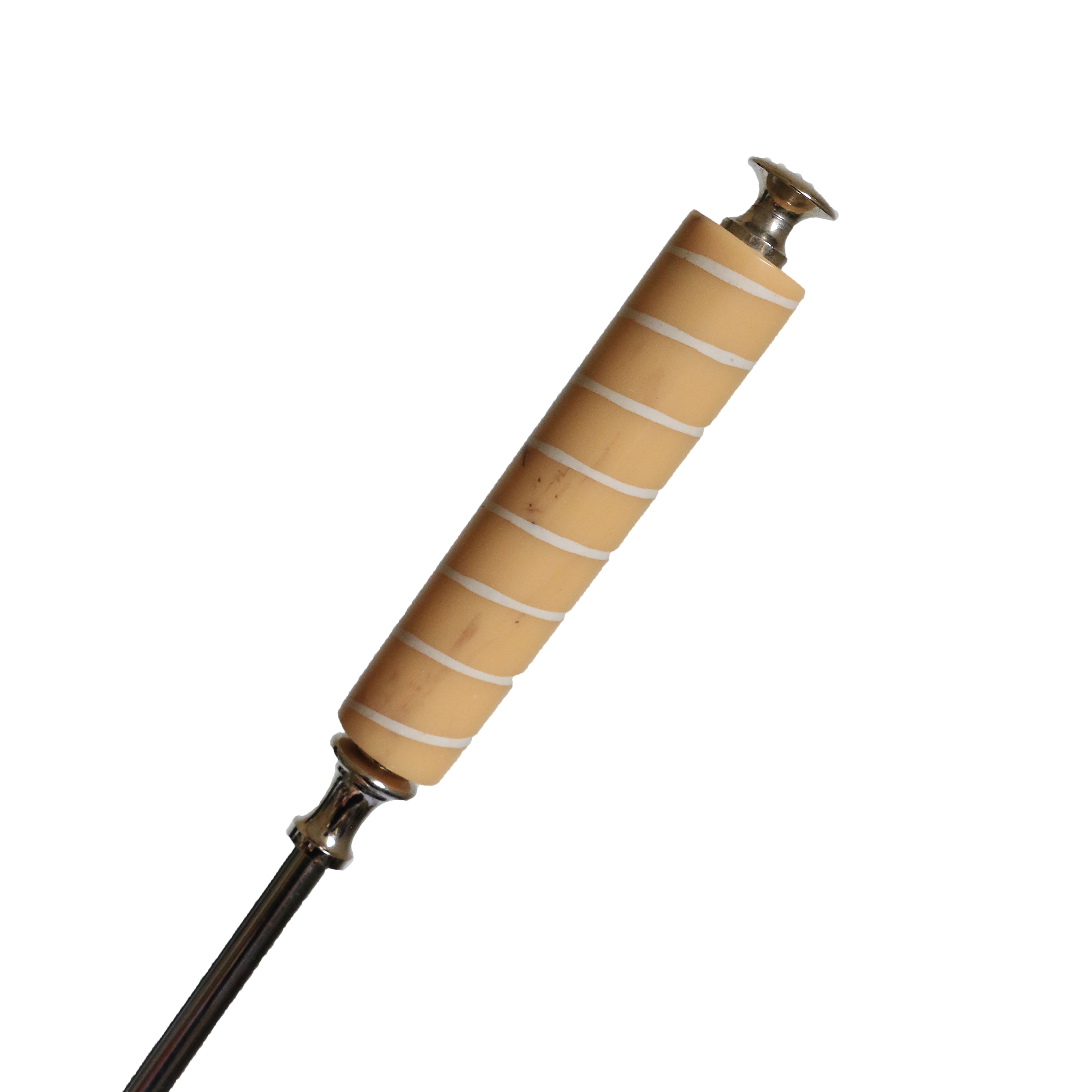 Long Shoe Horn Nickel Finish with Etched Handle