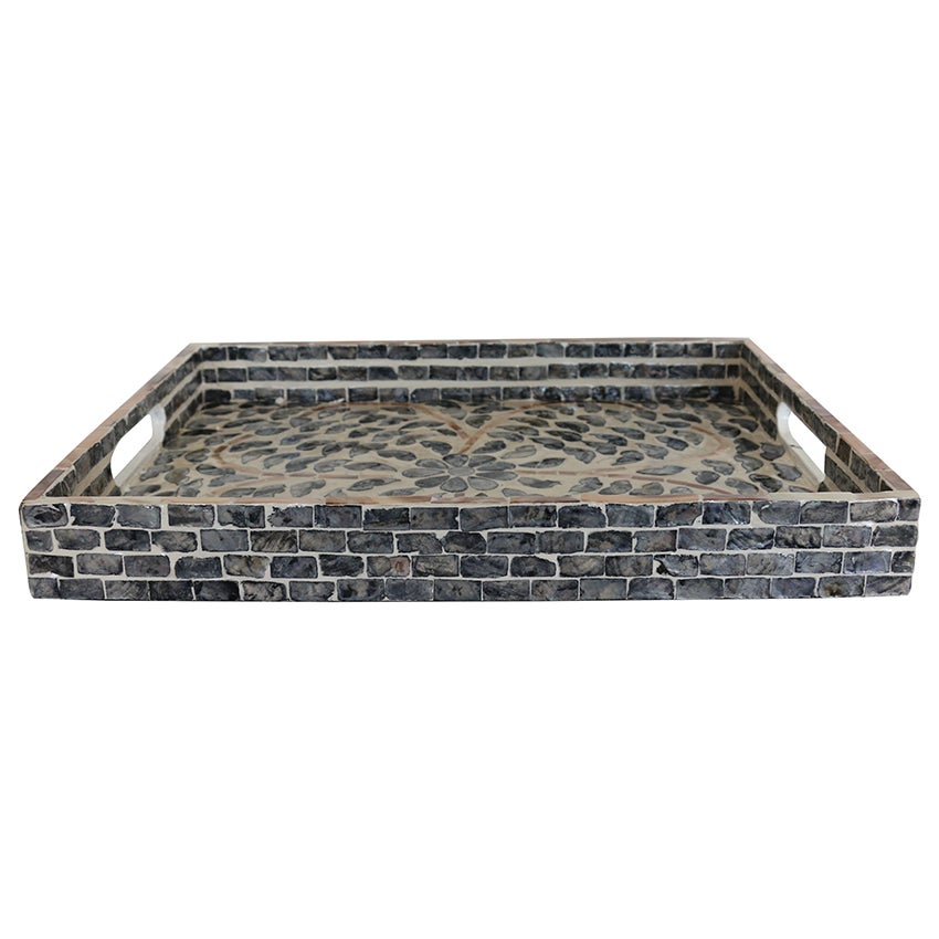 Algiers Black & Ivory Tray