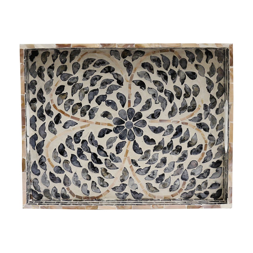 Algiers Black & Ivory Tray