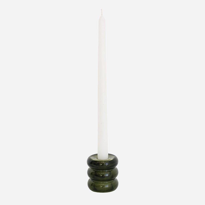 VERDE GLASS CANDLE HOLDER