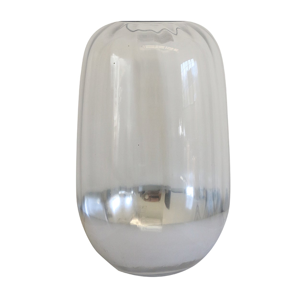 SILVER DIPPED GLASS VASE AUTUM SPECIAL