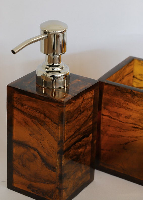 Set of Tortoise Bathroom Accessories