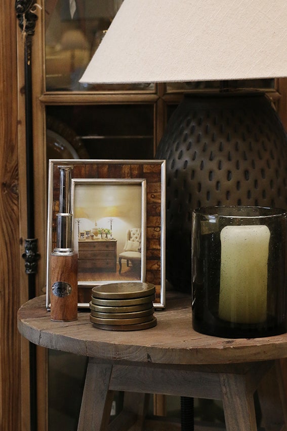 Soho Bone & Stainless Steel Photo Frame 5x7