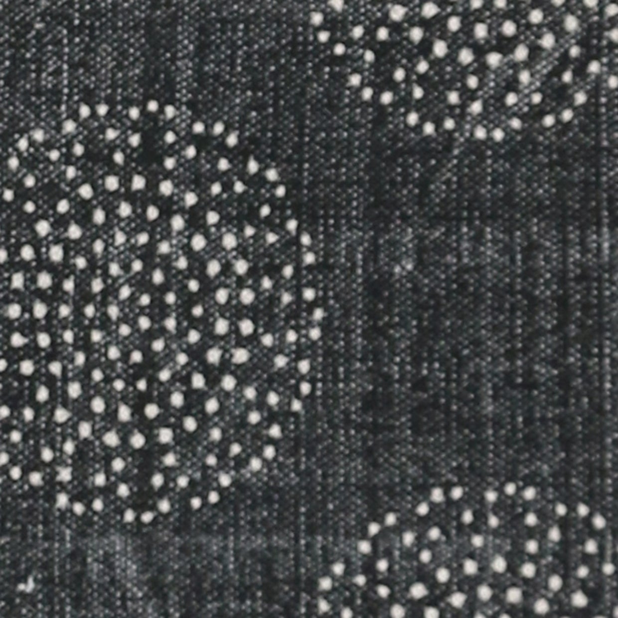 Luxor Midnight Sphere Printed Stonewashed Cotton Rug 1800L x 1200W