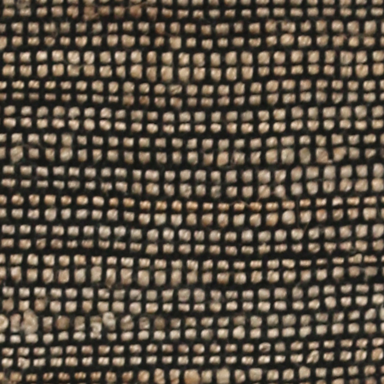 Cuba Natural/Black Textural Jute/Cotton Rug 1800L x 1200W