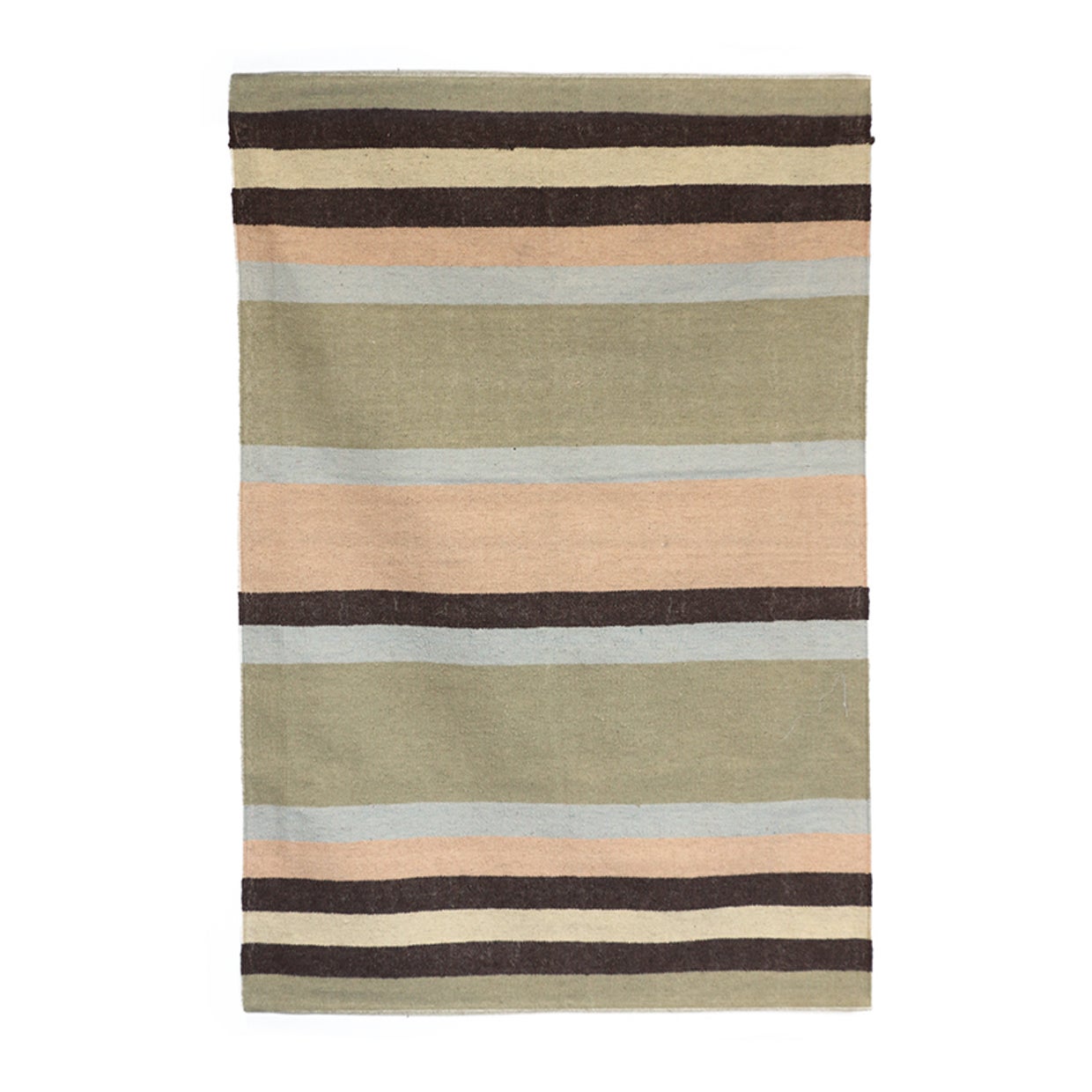 Pastels Multi Stripe Cotton & Wool Rug 120x180 - Autumn Special