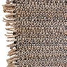 Herringbone Black/Natural Jute Doormat 72 X 95