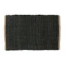Black Sisal 100% Jute Doormat 60x90