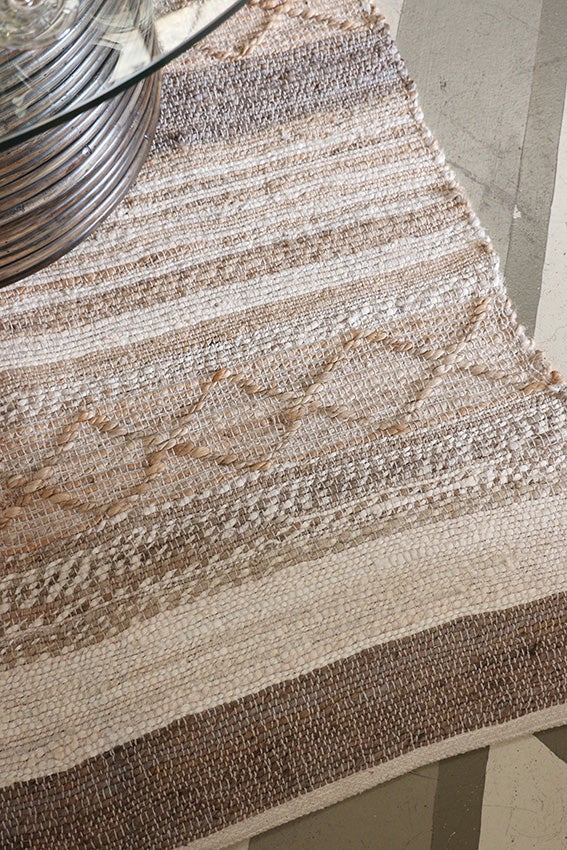 Calypso Woven Jute & Cotton Rug 1800L x 1200W