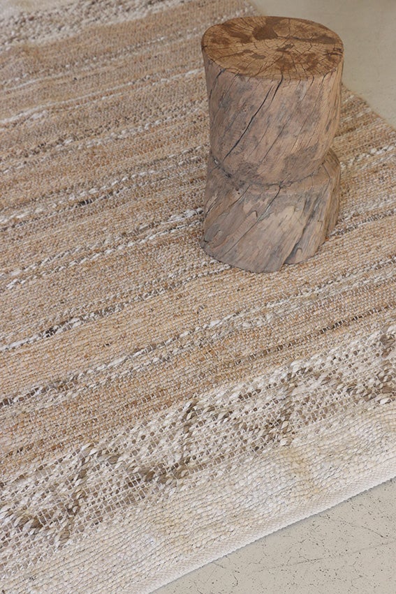 Loom Woven Earth & Ivory Rug 1800L x 1200W