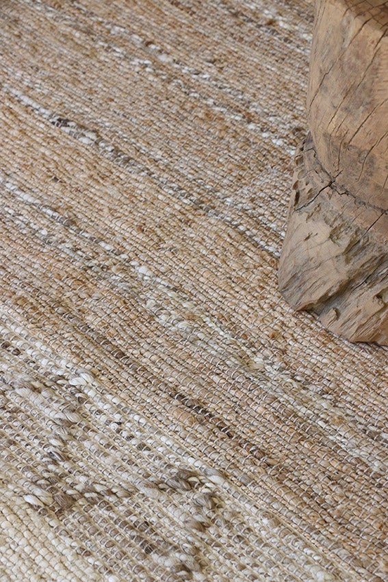 Loom Woven Earth & Ivory Rug 1800L x 1200W