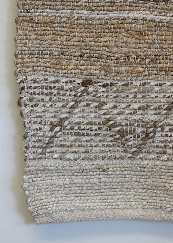 Loom Woven Earth & Ivory Rug 1800L x 1200W