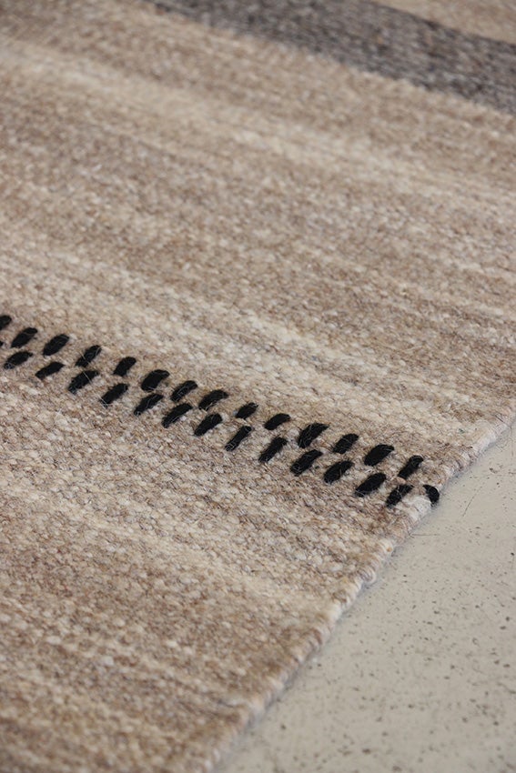 Tribal Wool Woven Rug in Earth Tones 1800L x 1200W