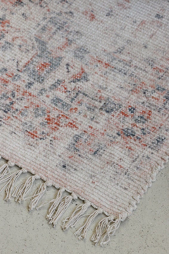 Kashan Style Stonewashed Rug in Apricot Verde 1800L x 1200W