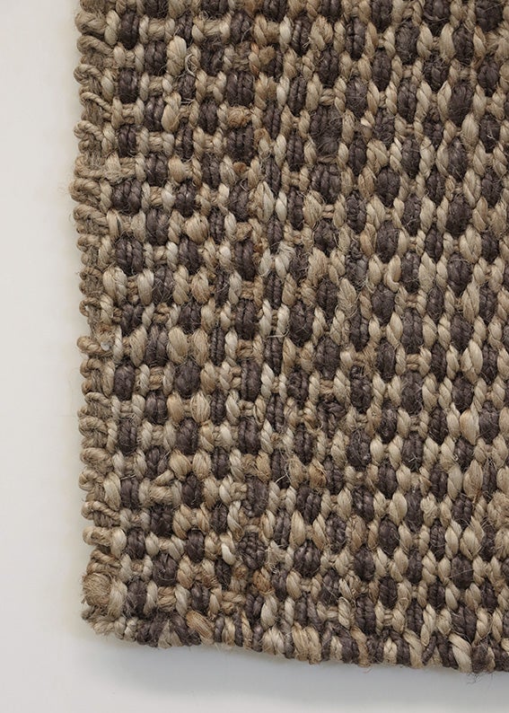 100% Jute Aubergine & Natural Door Mat 900L x 600W