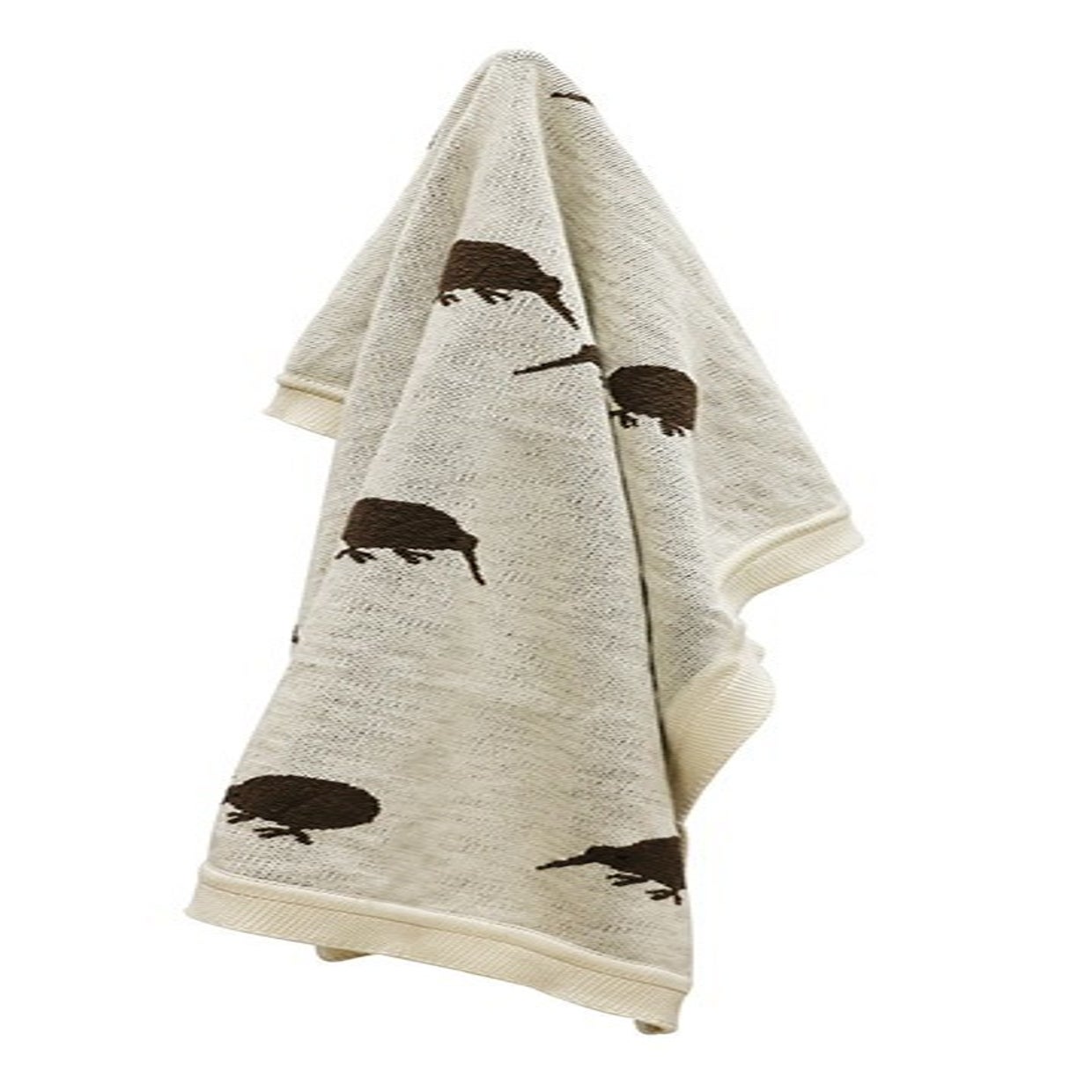 Little Kiwi Blanket Natural/Brown 100% Cotton