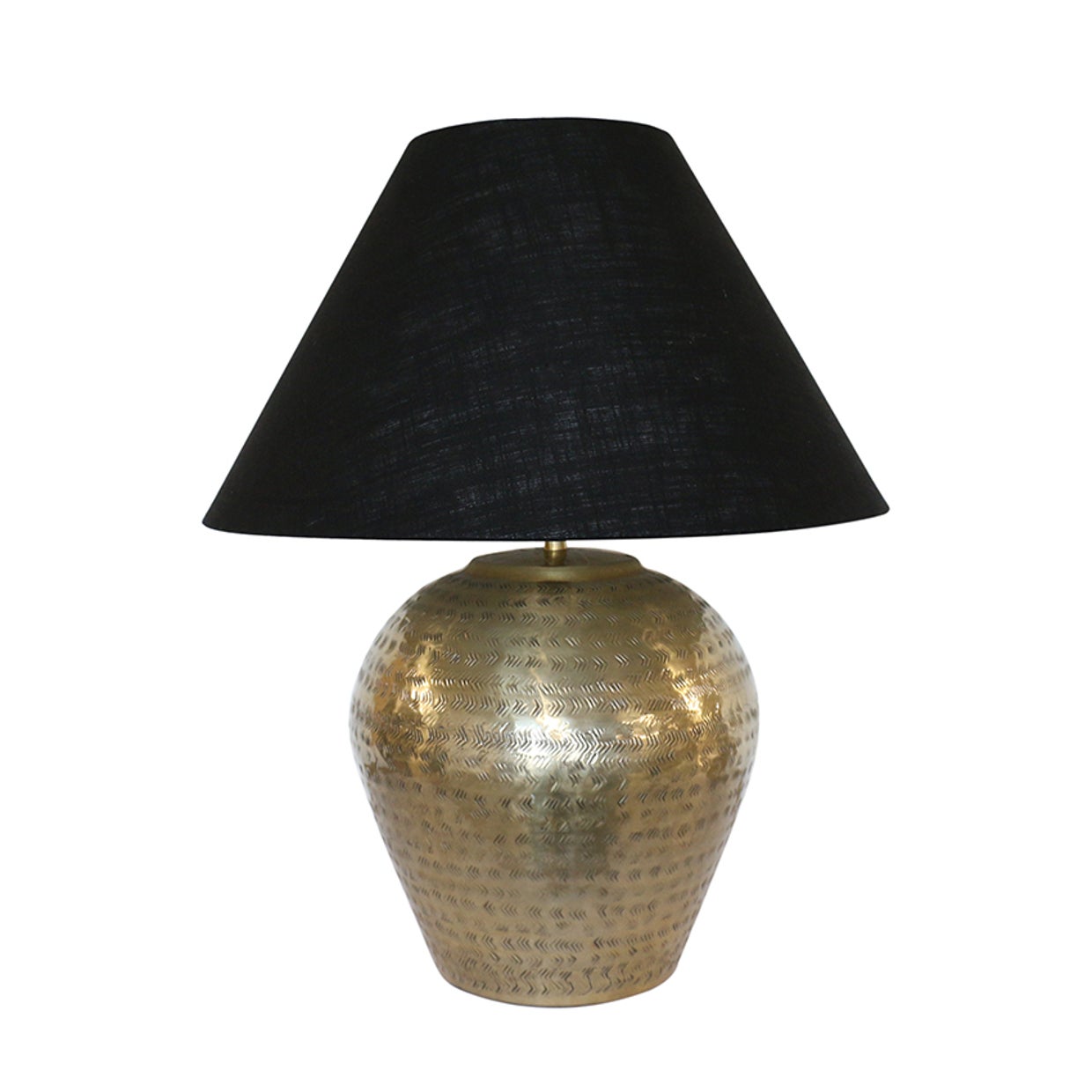 Ravello Etched Lamp Base in Antique Brass Finish