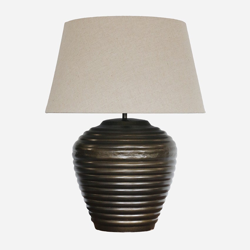 Haveli Lamp Base in Antique Brass Finish