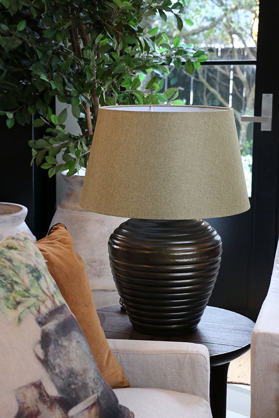 Haveli Lamp Base in Antique Brass Finish