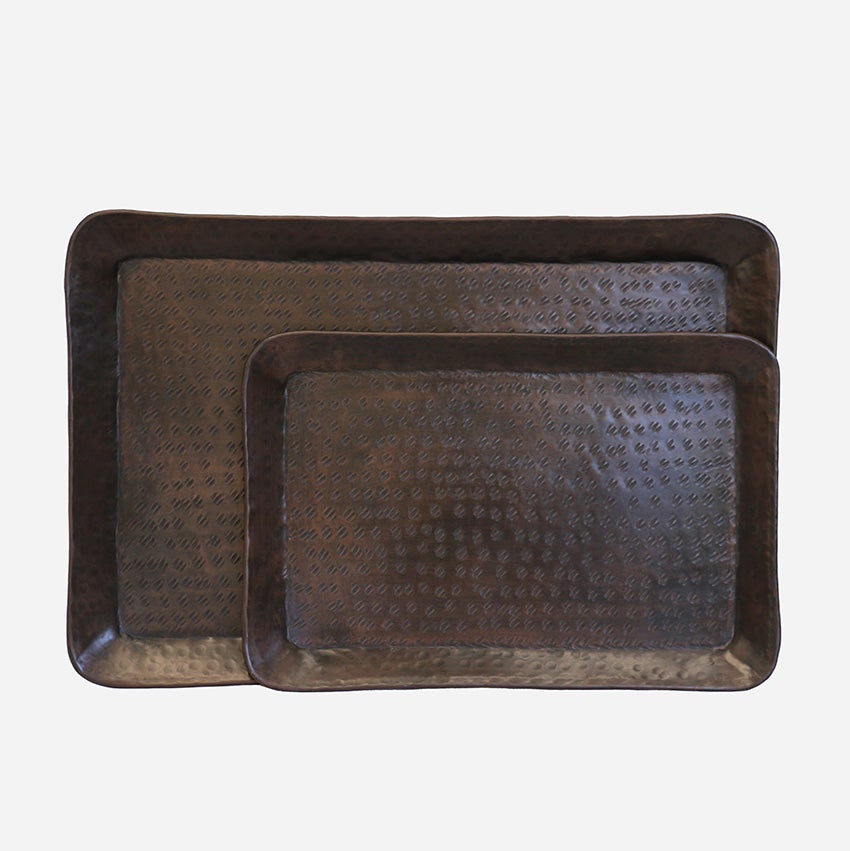 Luxor Set of 2 Large Rectangular Trays