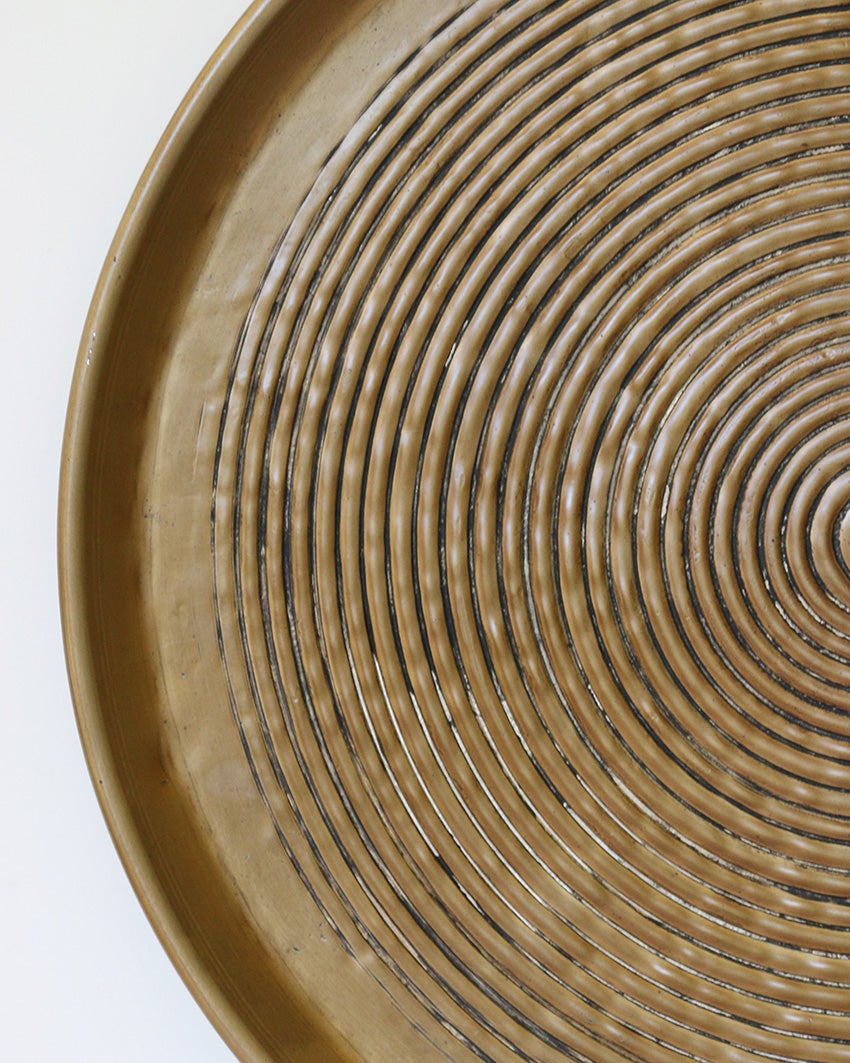 Calypso Tray Medium  Brass Antique Finish