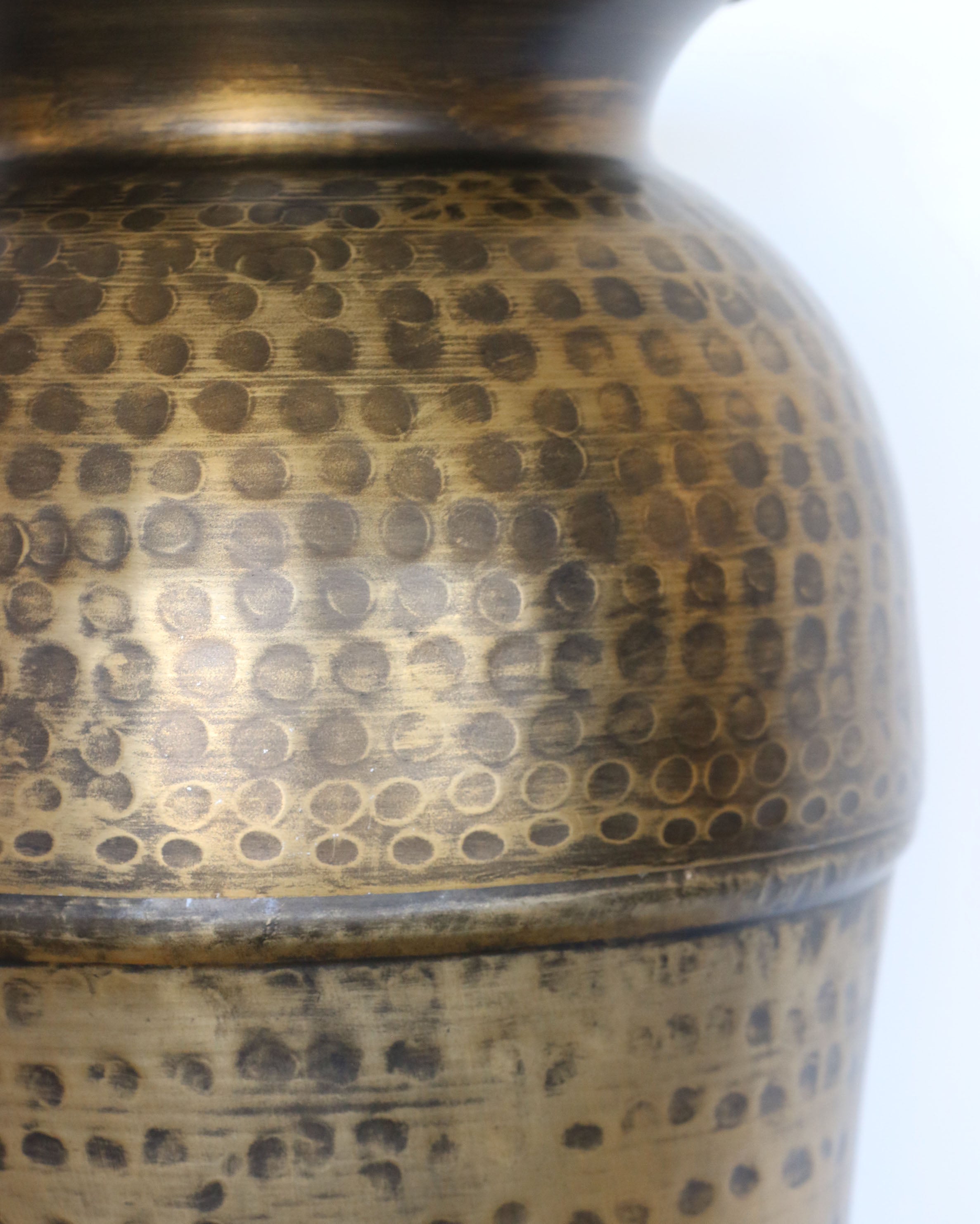 Marbella Urns Set of 2 Dark Brass Antique and Black Antique