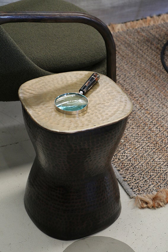 Luxor Stool in Black Antique Finish