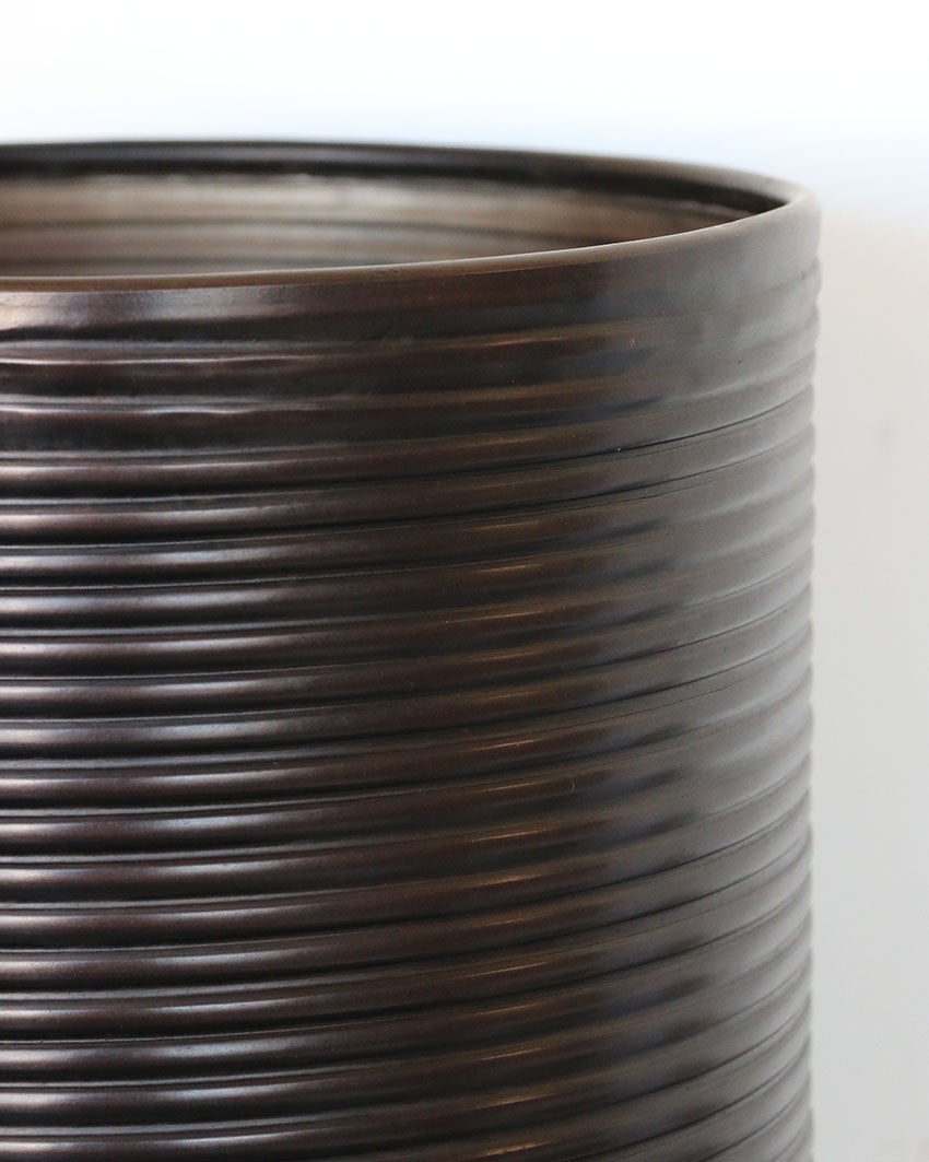 Calypso Set of 3 Planters in Bronze