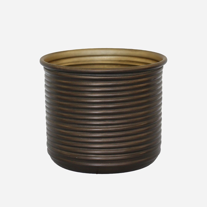 Calypso Set of 3 Planters in Bronze