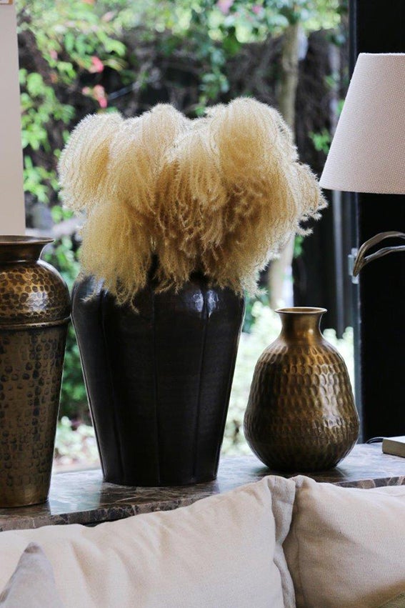 Ludlow Urn Vase in Copper Black Antique Finish