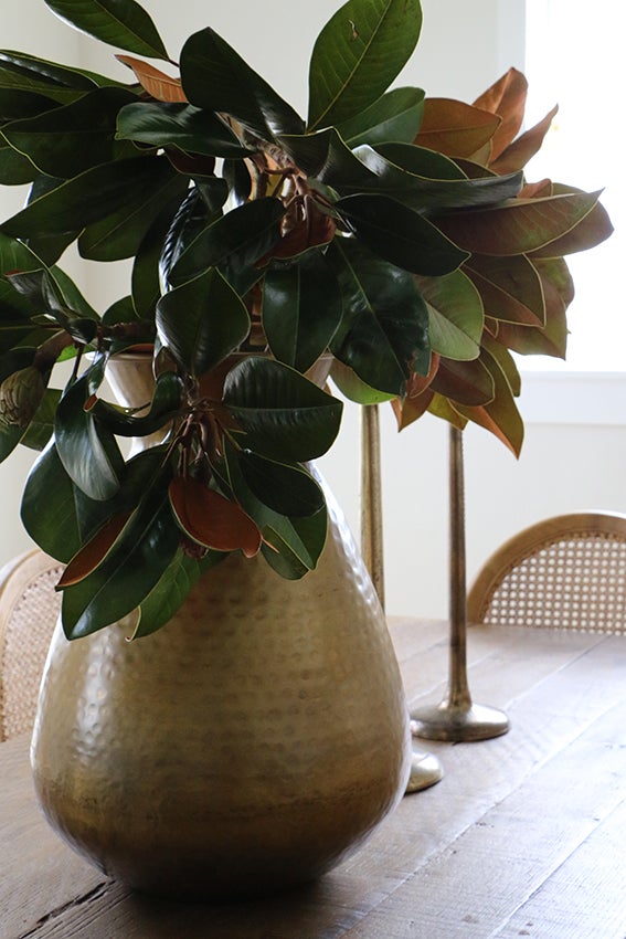 Basque Large Urn in Antique Brass Finish