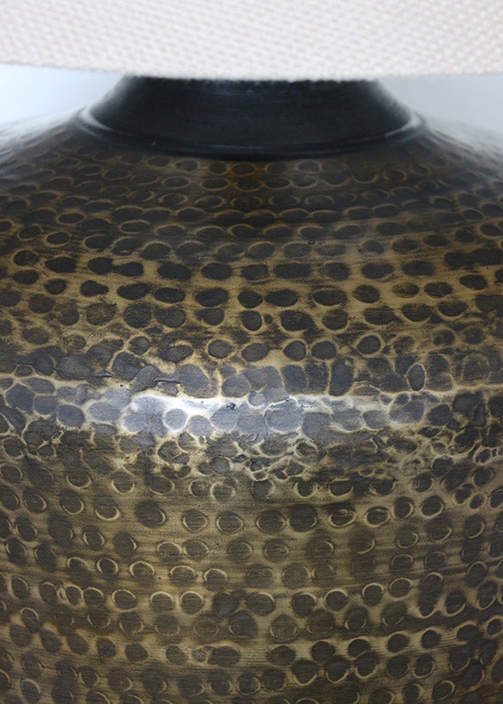 Egyptian Style Urn Lamp Base in Bronze Finish