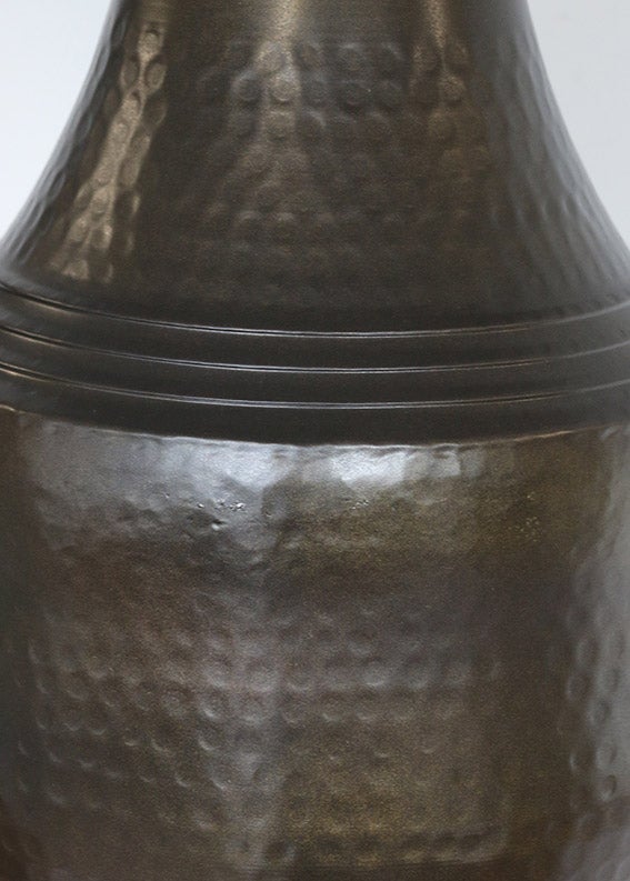 Marrakesh Urn Lamp Base in Dark Antique Brass Finish