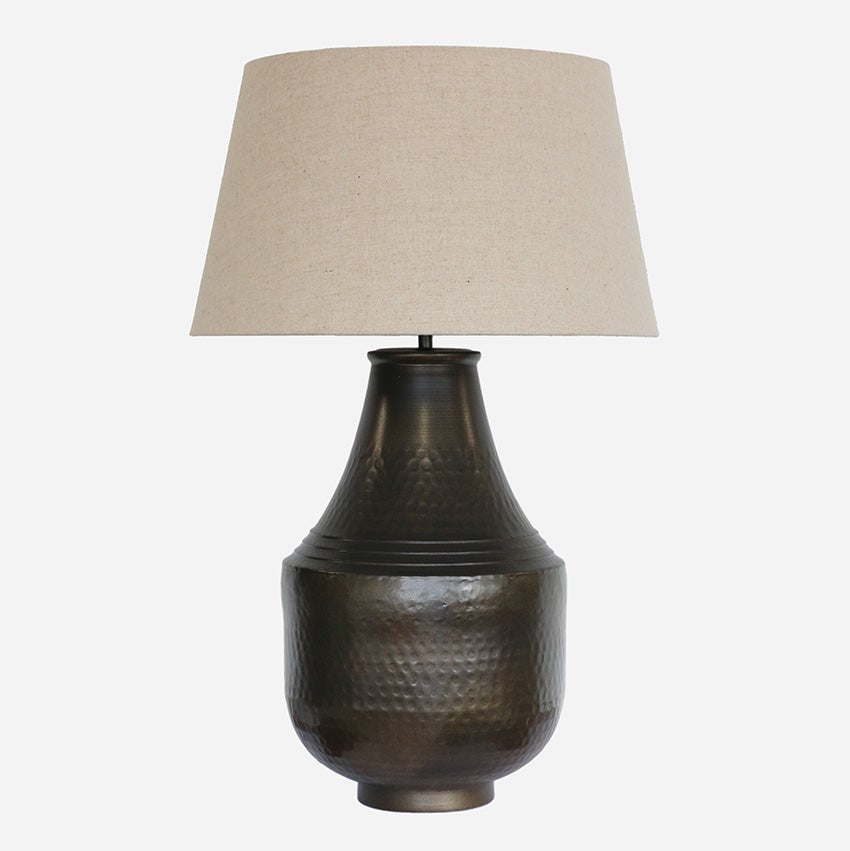Marrakesh Urn Lamp Base in Dark Antique Brass Finish