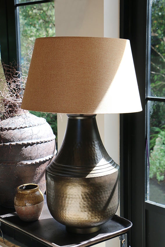 Marrakesh Urn Lamp Base in Dark Antique Brass Finish