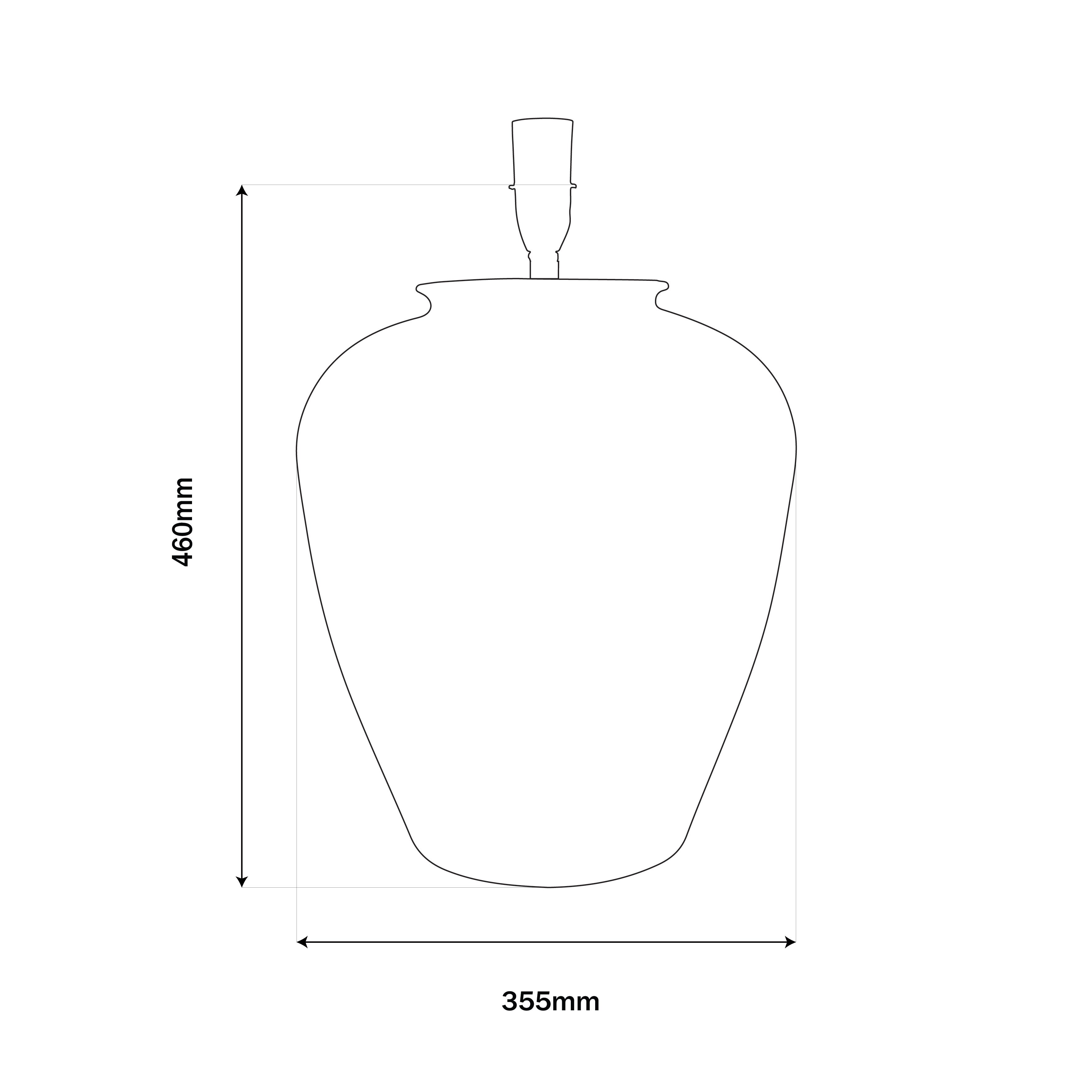 Athena Urn Lamp Base in Dark Bronze Finish