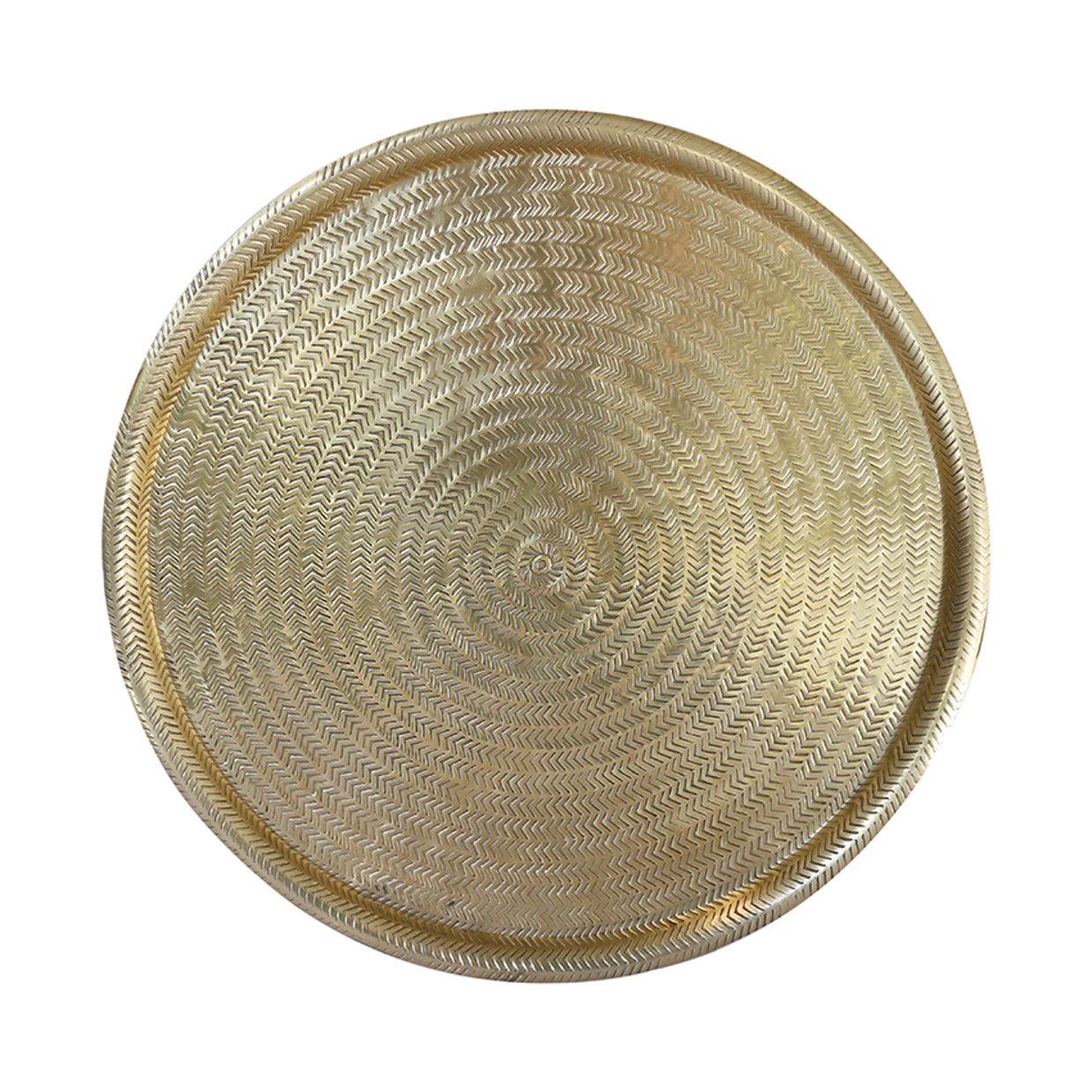 Ravello Medium Etched Tray in Antique Brass Finish