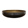 Chelsea Brass Ornate Ridged Bowl in Dark Copper and Brass