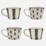 Zanzibar Mugs - (4 Striped & 4 Spotted)
