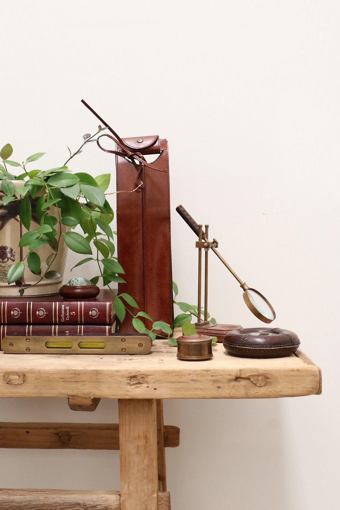 SAVOY LEATHER WINE BOTTLE HOLDER