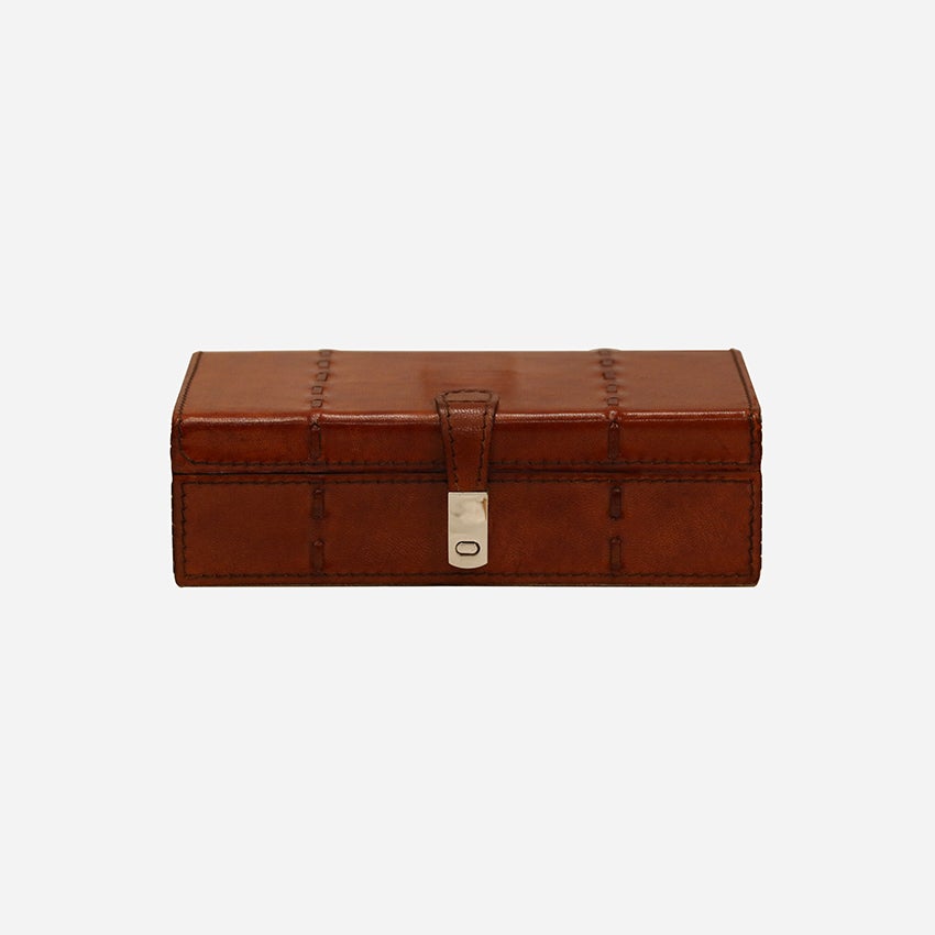 Savoy Leather Box Small - Product - CC Interiors