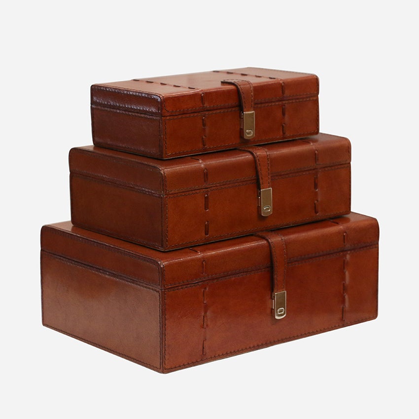 Savoy Leather Box Small