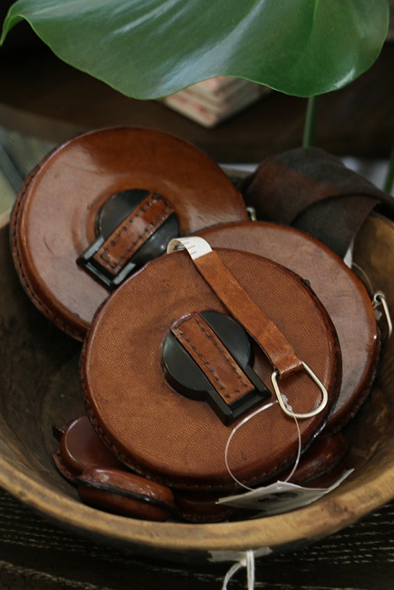 MEASURING TAPE 15MTRS IN LEATHER CASE - TAN