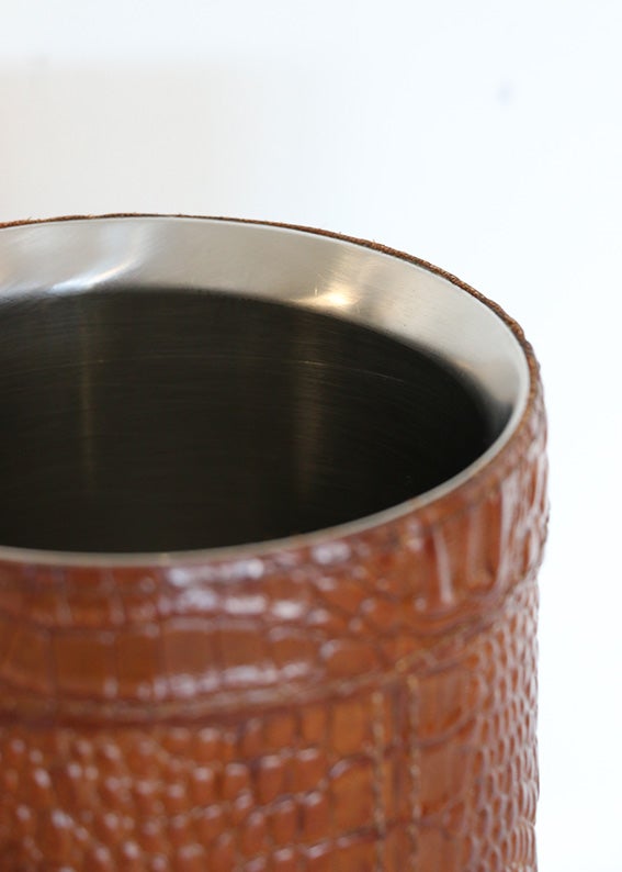 Croco Wine Cooler with Leather